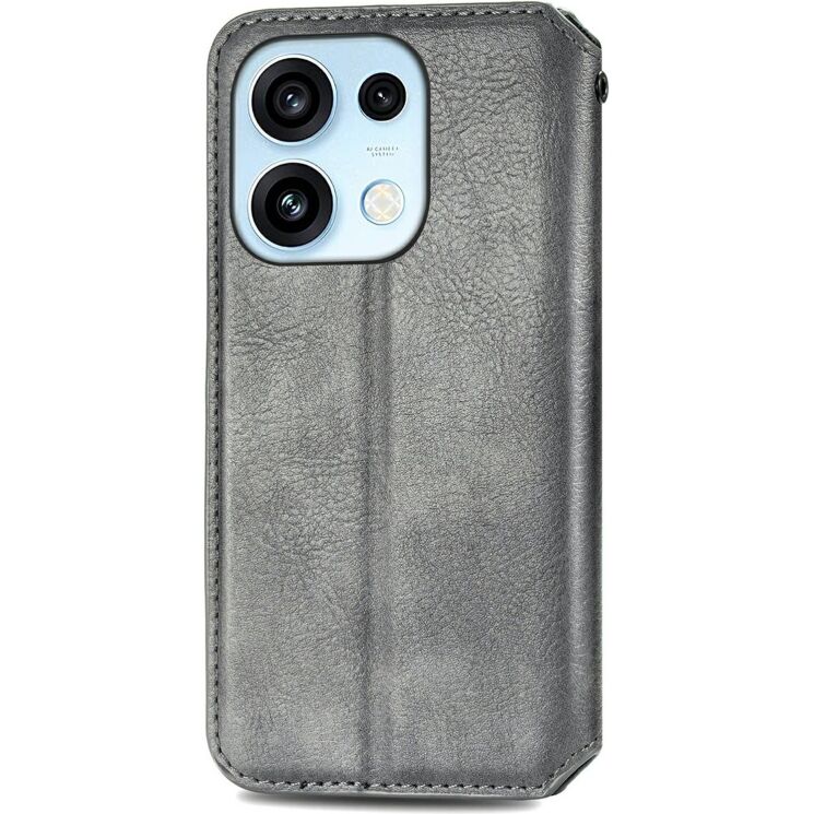 Чохол Deexe Rhombus Wallet для OPPO Reno 16 / 16 Pro - Grey (413215H) Чохол Deexe Rhombus Wallet для OPPO Reno 16 / 16 Pro - Grey: фото 5 з 12