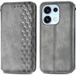 Чехол Deexe Rhombus Wallet для OPPO Reno 16 / 16 Pro - Grey (413215H)