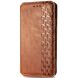 Чехол Deexe Rhombus Wallet для Realme GT 6 - Brown (357810Z). Фото 4 из 7