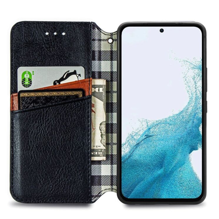 Чехол Deexe Rhombus Wallet для Samsung Galaxy A36 (A366) / A56 (A566) - Black: фото 2 из 9