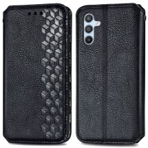 Чехол Deexe Rhombus Wallet для Samsung Galaxy A36 (A366) / A56 (A566) - Black: фото 1 из 9
