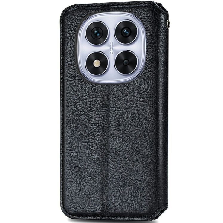 Чехол Deexe Rhombus Wallet для Xiaomi Redmi Note 15 Pro Plus / Poco M8 Pro 5G - Black: фото 5 из 6