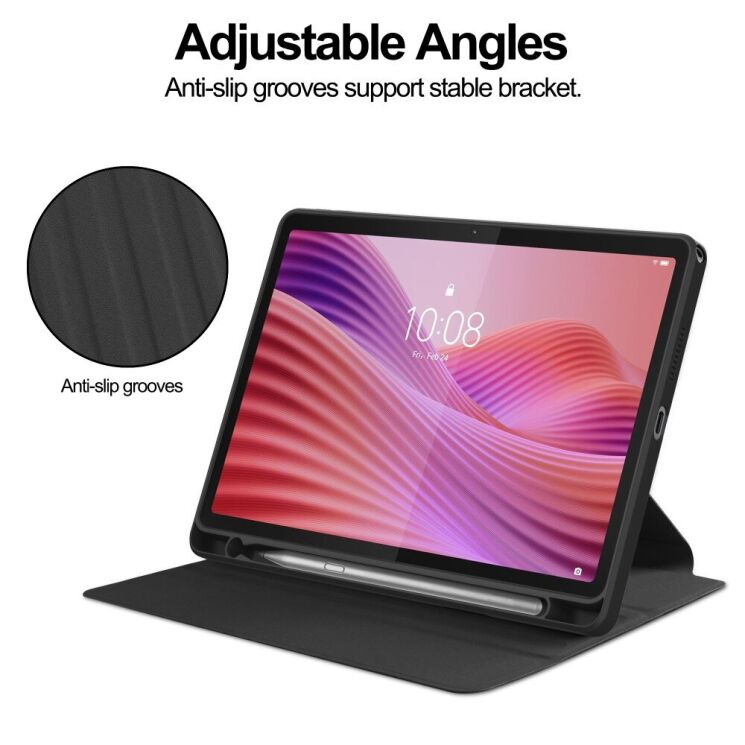 Чехол Deexe Rotary Case для Lenovo Tab (TB311) - Black: фото 3 из 7