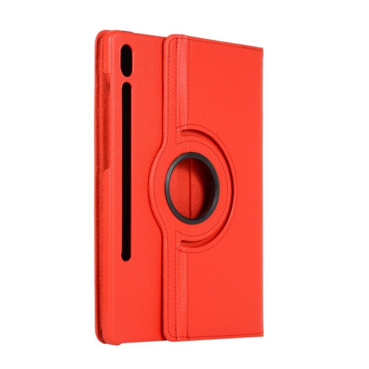 Чехол Deexe Rotation для Samsung Galaxy Tab S7 FE (T730/T736) - Red: фото 3 из 7