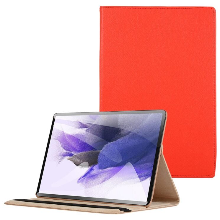 Чехол Deexe Rotation для Samsung Galaxy Tab S7 FE (T730/T736) - Red: фото 1 из 7