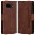 Чехол Deexe Wallet Stand для Google Pixel 9a - Brown: фото 1 из 7