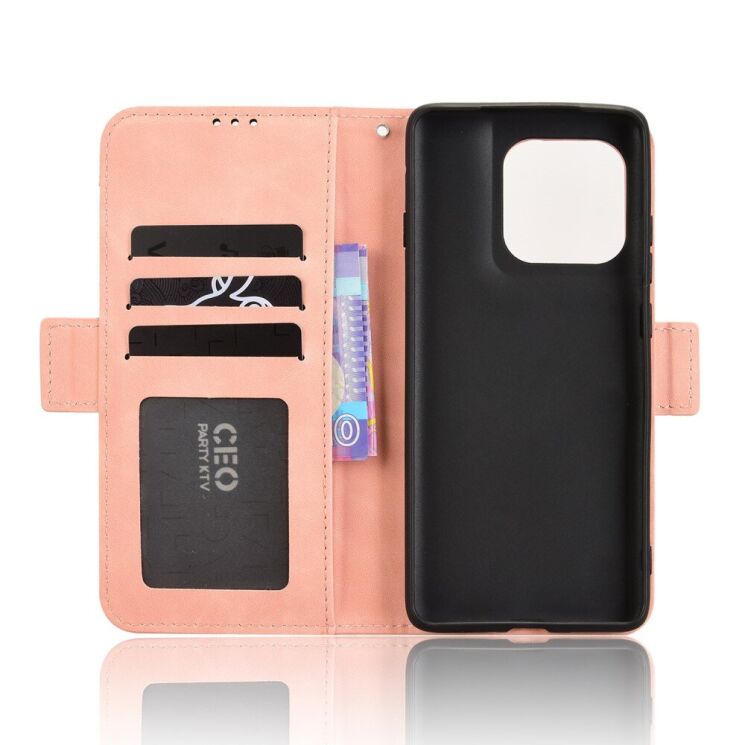 Чехол Deexe Wallet Stand для Motorola Edge 60 / Edge 60 Fusion - Pink: фото 4 из 13