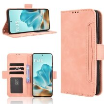 Чехол Deexe Wallet Stand для Motorola Edge 60 / Edge 60 Fusion - Pink: фото 1 из 13