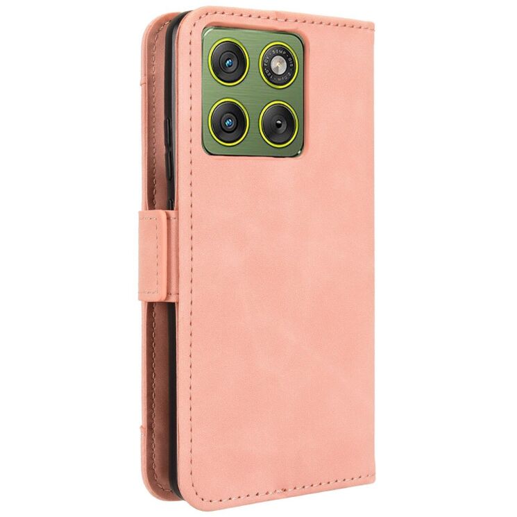 Чохол-книжка з кишеньками Deexe Wallet Stand для Motorola Edge 70 - Pink: фото 7 з 15