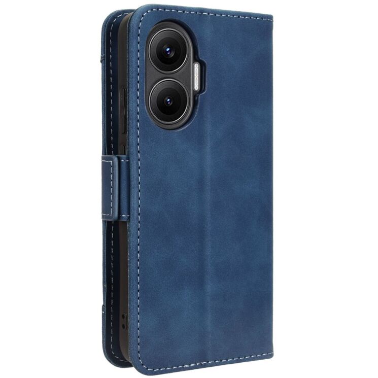 Чехол Deexe Wallet Stand для Xiaomi Poco F7 - Blue: фото 8 из 13