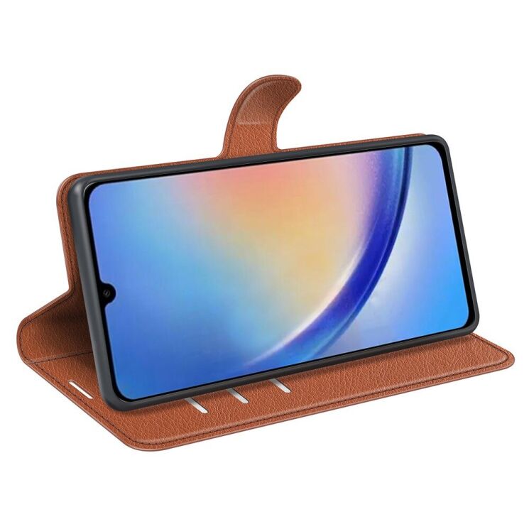 Чохол-книжка Deexe Book Type для Samsung Galaxy A34 (A346) - Brown: фото 3 з 8