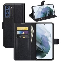 Чехол-книжка Deexe Book Type для Samsung Galaxy S21 FE (G990) - Black: фото 1 из 8