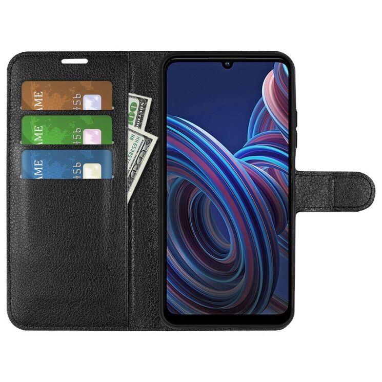 Чехол-книжка Deexe Book Type для ZTE Blade A72 5G - Black: фото 2 из 8