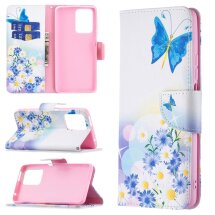Чехол-книжка Deexe Color Wallet для Xiaomi Mi 11T / 11T Pro - Butterfly and Flower: фото 1 из 8