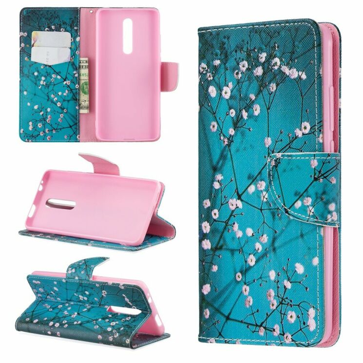Чохол-книжка Deexe Color Wallet для Xiaomi Mi 9T / Redmi K20 / Redmi K20 Pro - Tree with Flowers: фото 1 з 9