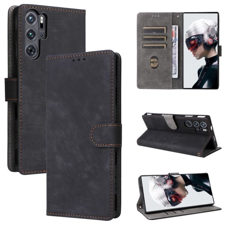 Чехол-книжка Deexe Delta Book для ZTE Nubia Red Magic 5G - Black: фото 7 из 7
