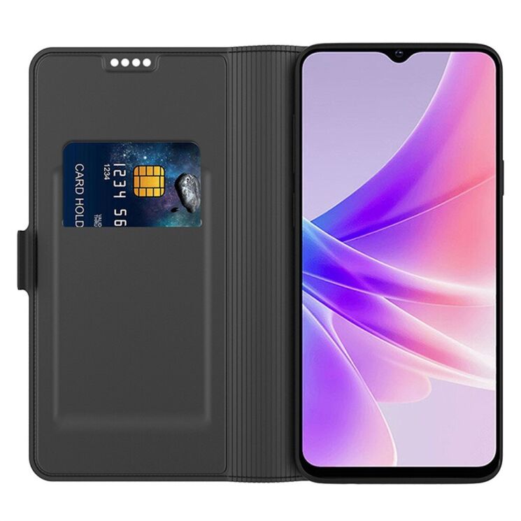 Чехол-книжка Deexe Faro Wallet для OPPO Reno 13 F/FS 5G - Black: фото 2 из 7