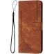 Чехол-книжка Deexe Lines Series для Motorola Moto G15 - Brown (372627Z). Фото 4 из 11