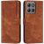 Чехол-книжка Deexe Lines Series для Motorola Moto G15 - Brown: фото 1 из 11