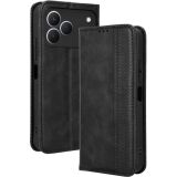 Чехол-книжка Deexe Retro Style для TECNO Spark 50 - Black: фото 1 из 19