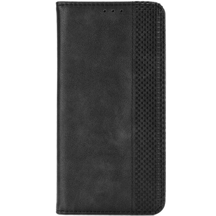 Чехол-книжка Deexe Retro Style для TECNO Spark 50 - Black: фото 4 из 19