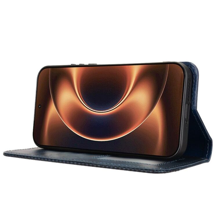 Чехол-книжка Deexe Retro Style для Xiaomi 17 Ultra - Blue: фото 7 из 20