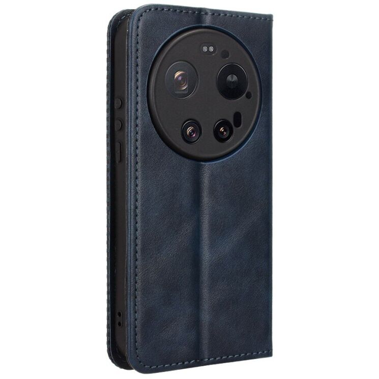 Чехол-книжка Deexe Retro Style для Xiaomi 17 Ultra - Blue: фото 8 из 20