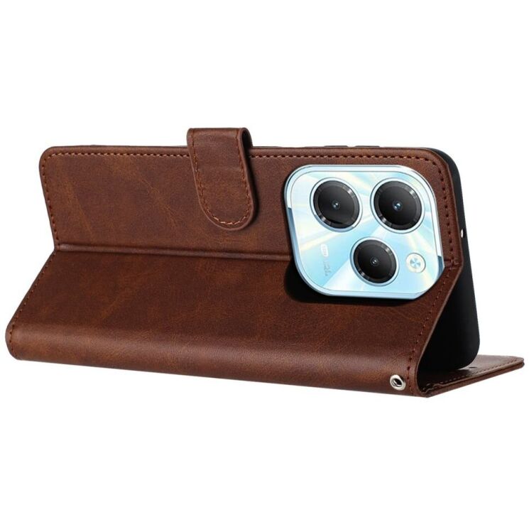 Чохол-книжка Deexe Stage Case для Infinix Hot 40 / 40 Pro / Tecno Spark 20 Pro - Brown: фото 3 з 10