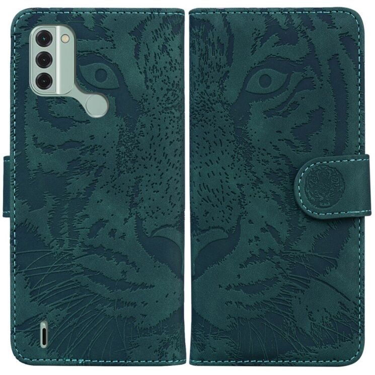 Чохол-книжка Deexe Tiger для Nokia C31 - Green: фото 1 з 7
