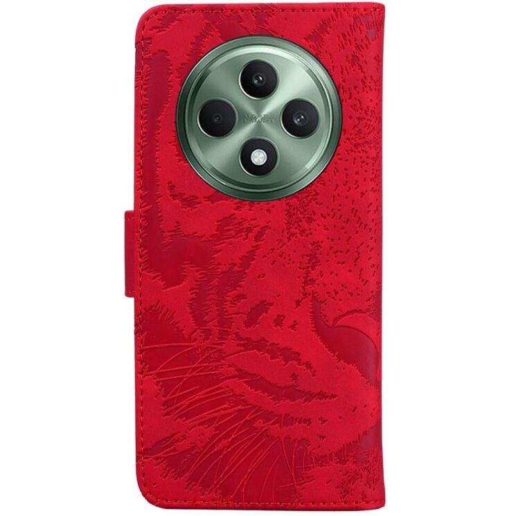Чехол-книжка Deexe Tiger для OPPO Reno 12 F/FS - Red: фото 6 из 7