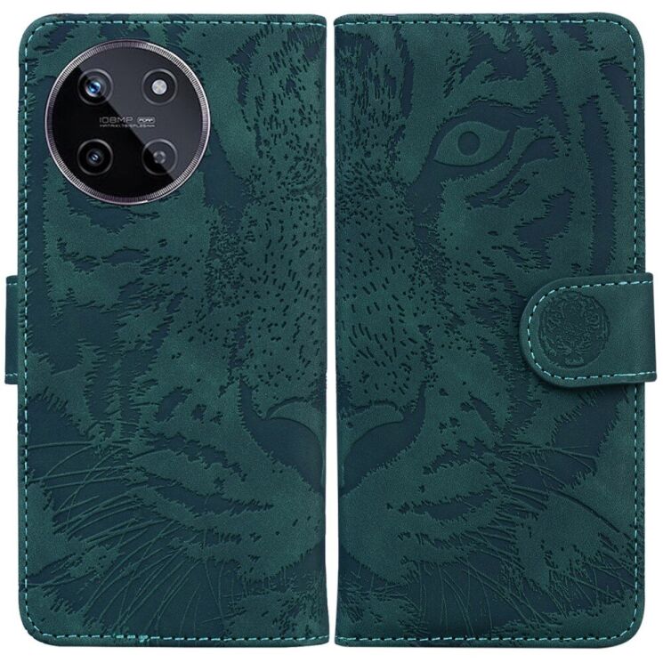 Чохол-книжка Deexe Tiger для Realme 11 4G - Green: фото 1 з 7