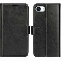 Чехол-книжка Deexe Wallet Style для Apple iPhone 16e - Black: фото 1 из 6
