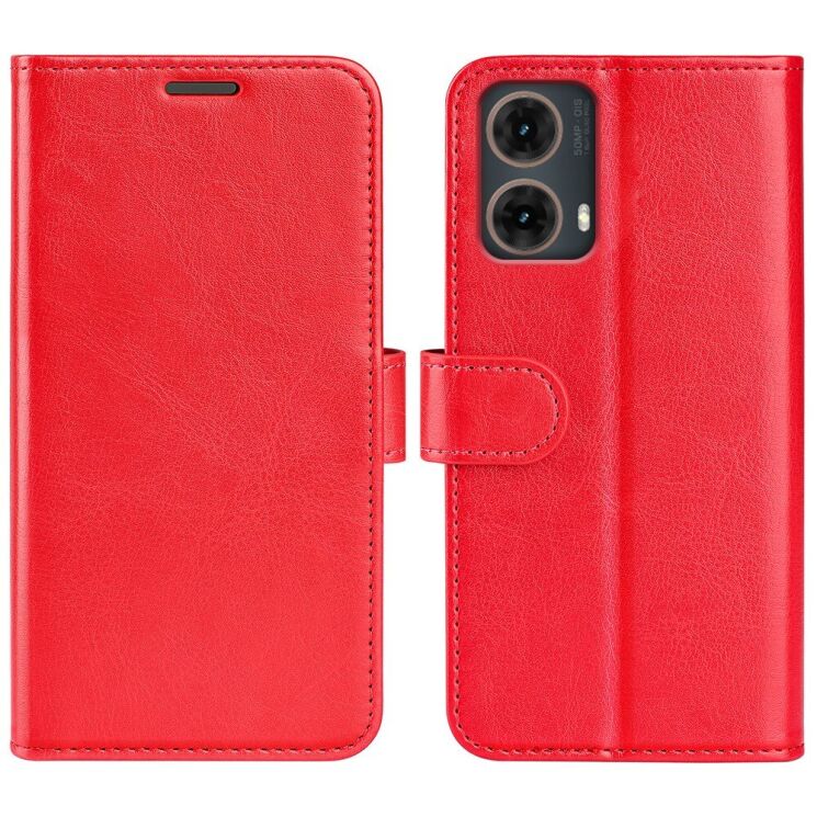 Чехол-книжка Deexe Wallet Style для Motorola Moto G85 - Red: фото 1 из 6