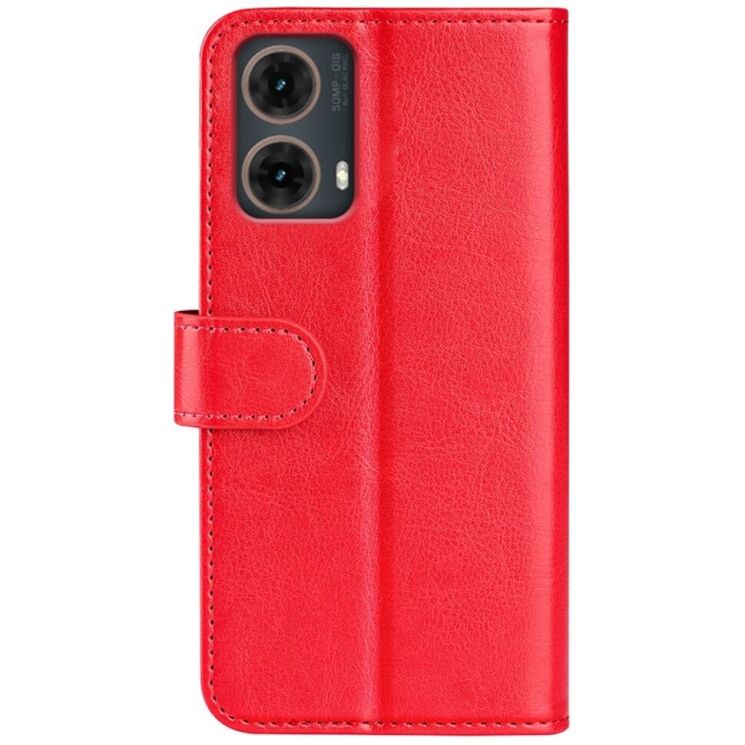 Чехол-книжка Deexe Wallet Style для Motorola Moto G85 - Red: фото 5 из 6