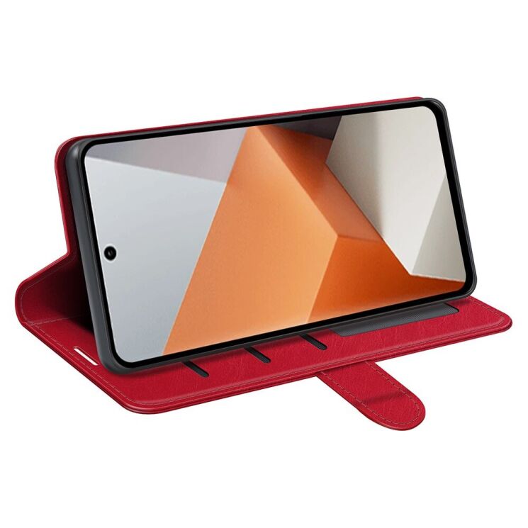 Чохол-книжка Deexe Wallet Style для Xiaomi Redmi Note 13 Pro+ - Red: фото 3 з 5