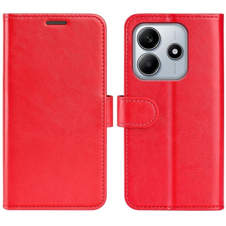 Чехол-книжка Deexe Wallet Style для Xiaomi Redmi Note 14 5G - Red: фото 1 из 9