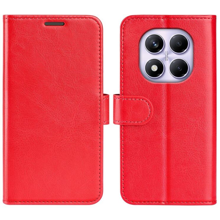 Чехол-книжка Deexe Wallet Style для Xiaomi Redmi Note 14 Pro - Red: фото 1 из 7
