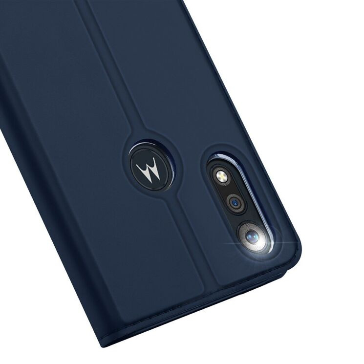 Чехол-книжка DUX DUCIS Skin Pro для Motorola Moto E6S / Moto E6i - Dark Blue: фото 2 из 14