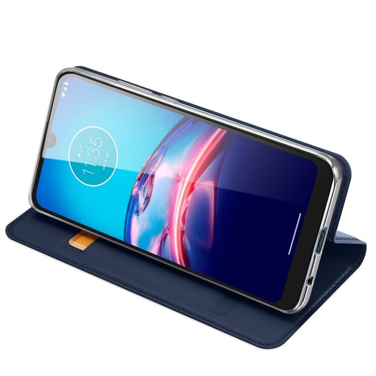 Чехол-книжка DUX DUCIS Skin Pro для Motorola Moto E6S / Moto E6i - Dark Blue: фото 4 из 14