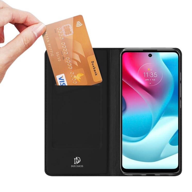 Чехол-книжка DUX DUCIS Skin Pro для Motorola Moto G60s - Blue: фото 6 из 16