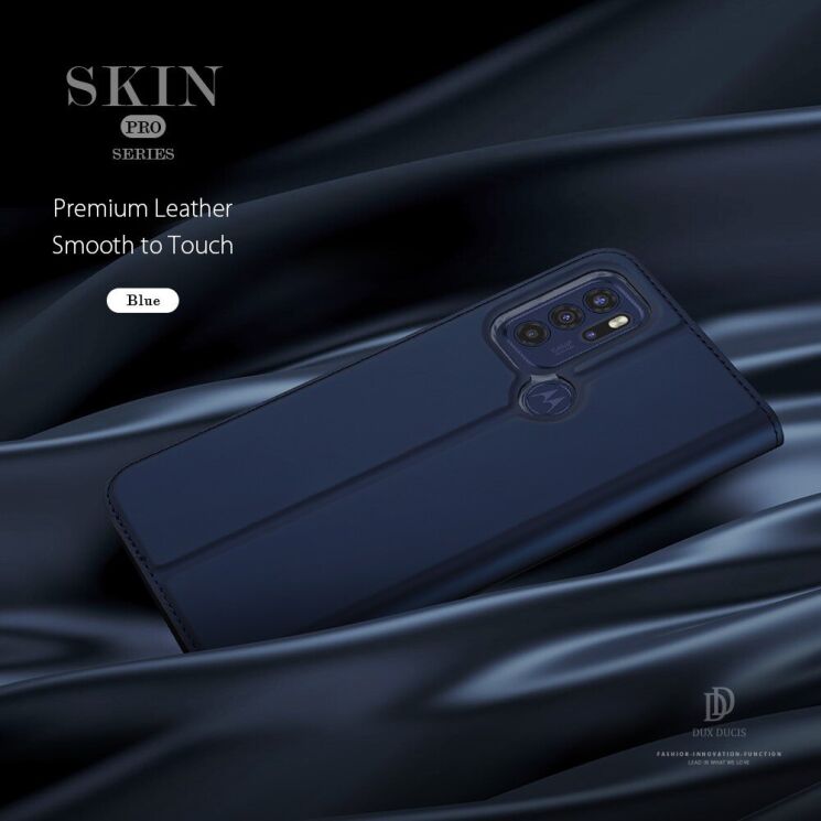Чехол-книжка DUX DUCIS Skin Pro для Motorola Moto G60s - Blue: фото 12 из 16