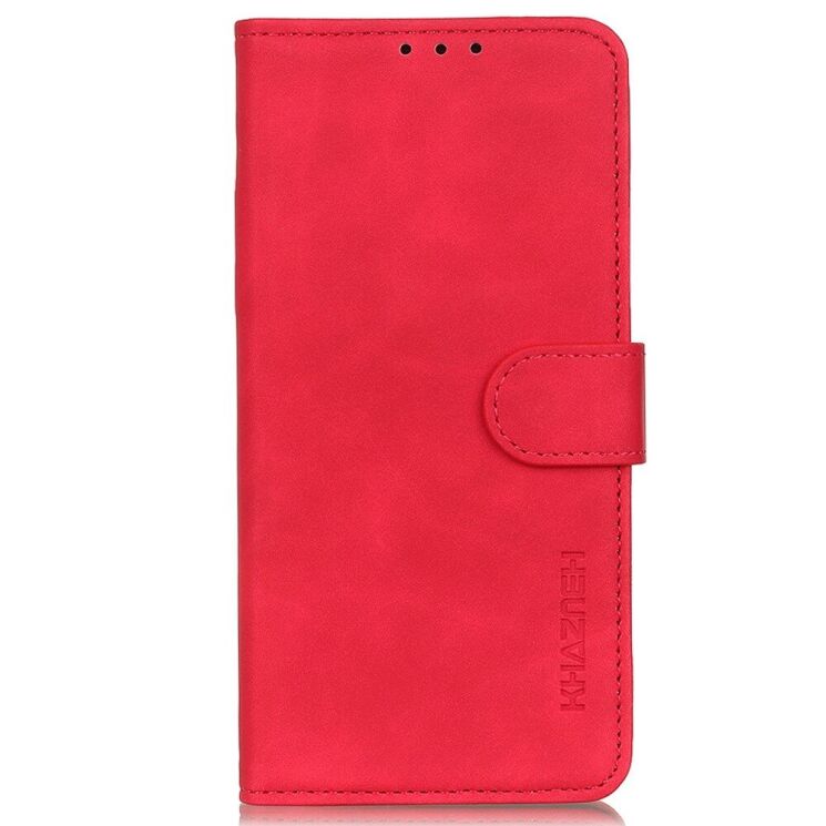 Чехол-книжка KHAZNEH Retro Wallet для Motorola Moto G32 - Red: фото 2 из 10