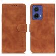 Чехол-книжка KHAZNEH Retro Wallet для Motorola Moto G85 - Brown (357009Z)