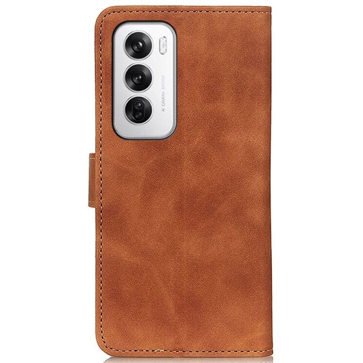 Чохол-книжка KHAZNEH Retro Wallet для OPPO Reno 12 - Brown: фото 5 з 8