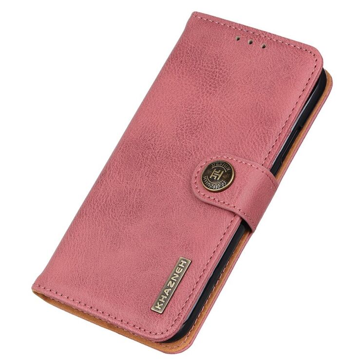 Чехол-книжка с застежкой KHAZNEH Wallet Cover для Motorola Moto G200 - Pink: фото 8 из 8
