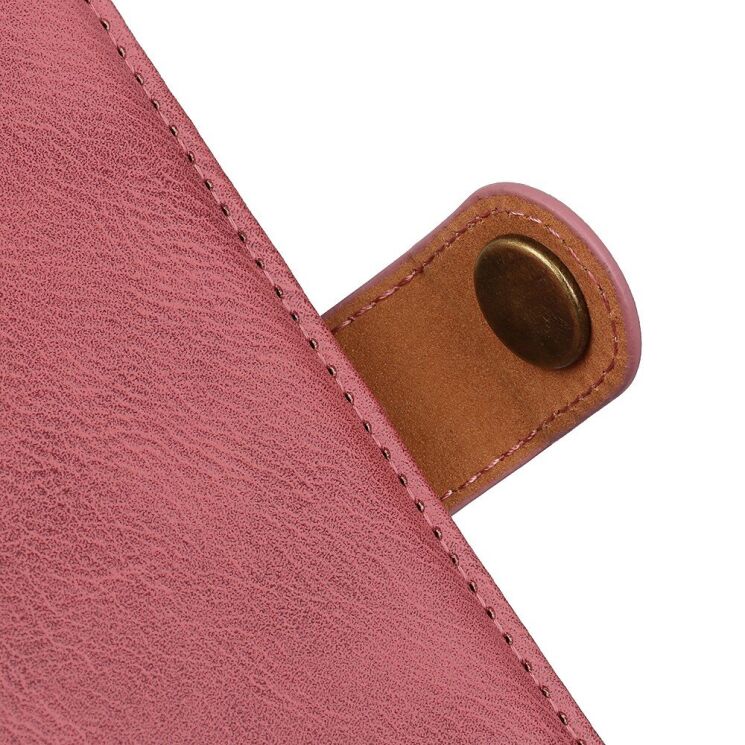 Чехол-книжка с застежкой KHAZNEH Wallet Cover для Motorola Moto G200 - Pink: фото 6 из 8