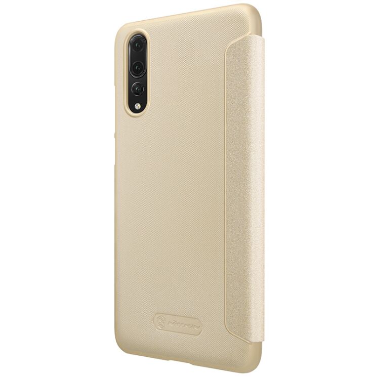 Чехол-книжка NILLKIN Sparkle Series для Huawei P20 Pro - Gold: фото 5 из 13