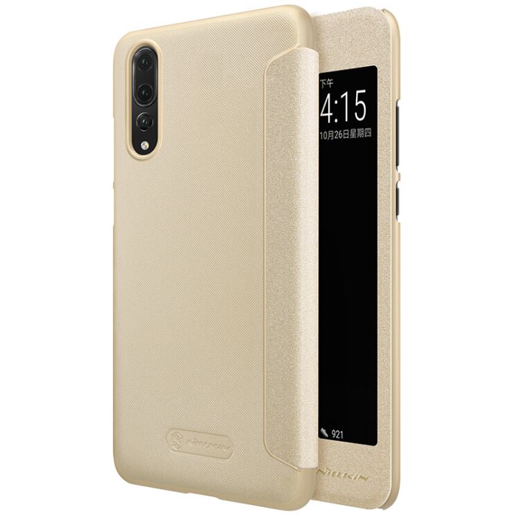 Чехол-книжка NILLKIN Sparkle Series для Huawei P20 Pro - Gold: фото 1 из 13