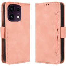 Чехол-книжка с карманами Deexe Wallet Stand для OPPO Reno 16 F/FS - Pink: фото 1 из 15
