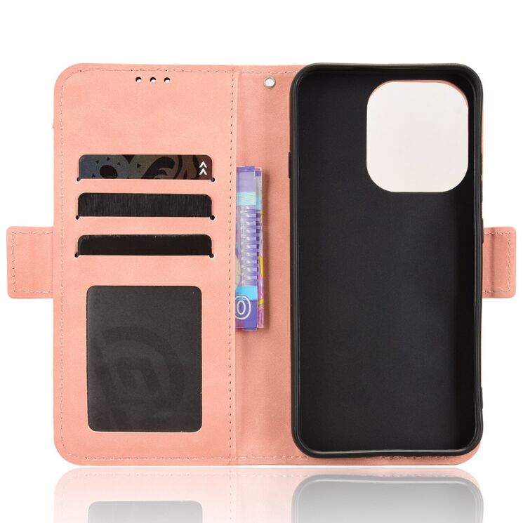 Чехол-книжка с карманами Deexe Wallet Stand для OPPO Reno 16 F/FS - Pink (413401P) Чехол-книжка с карманами Deexe Wallet Stand для OPPO Reno 16 F/FS - Pink: фото 3 из 15